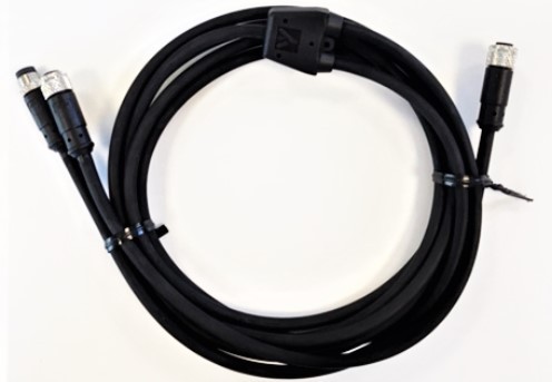 1,2m _0.2m F/F/M M8-4P Y-kabel / Y -Connection & extension cable